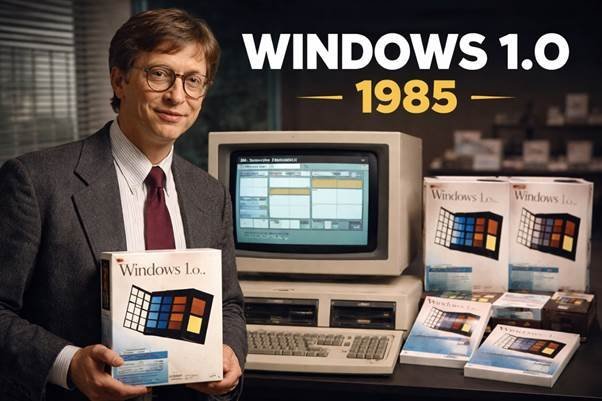 Windows 1.0: The Beginning of Microsoft's Graphical Operating System Era (1985)