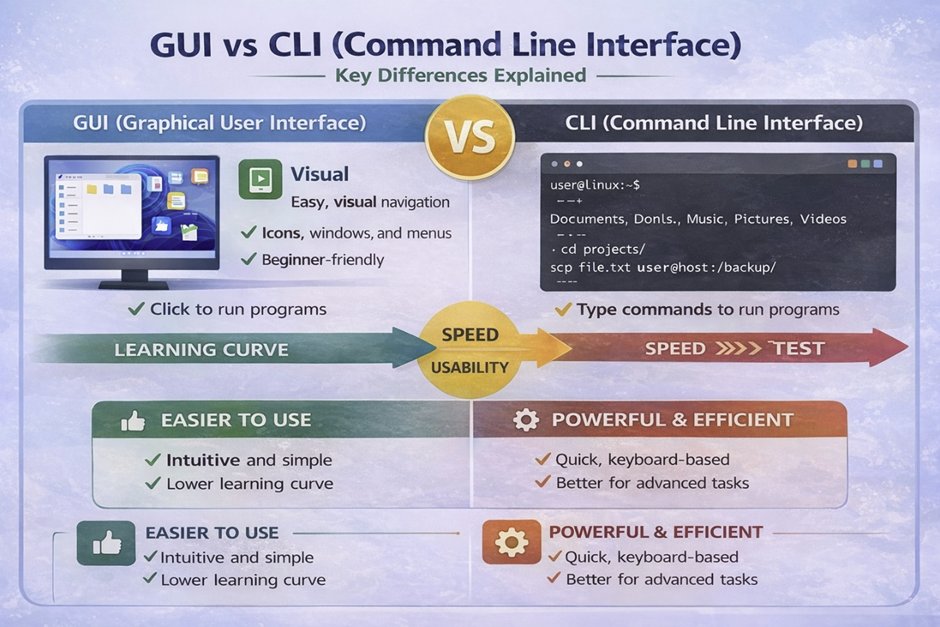 GUI vs CLI (Command Line Interface) in What Is a Graphical User Interface (GUI)? Complete Guide. PAR